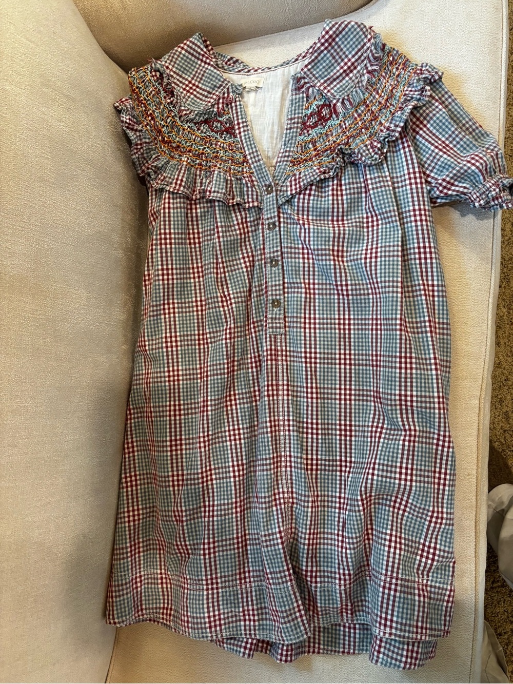 Pilcro Plaid dress